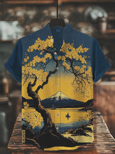 Bedrucktes Hemd der japanischen Kunst für Männer